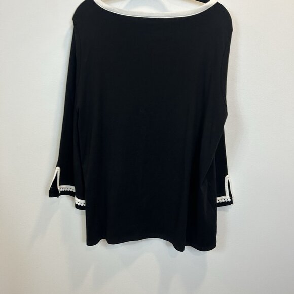 Rafaella Black and White Women's Top - Picture 8 of 9